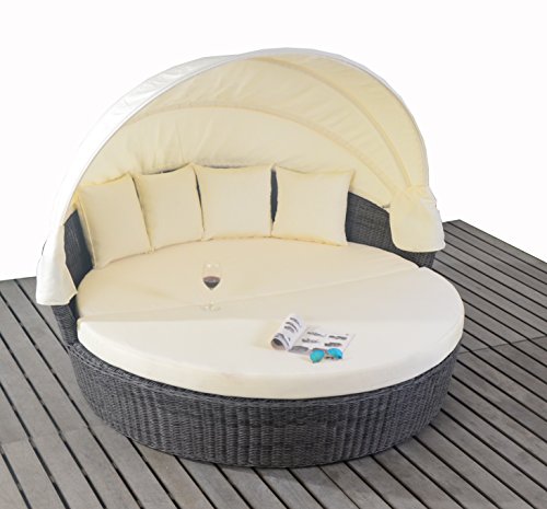 Garten Sonneninsel ansehen Strandkorb aus Polyrattan online kaufen